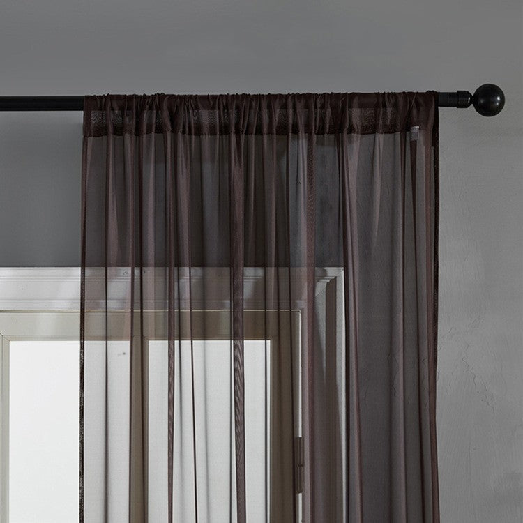 Achetez des écrans de fenêtre en coton et lin de qualité sur AOMshop Brown 100x250cm