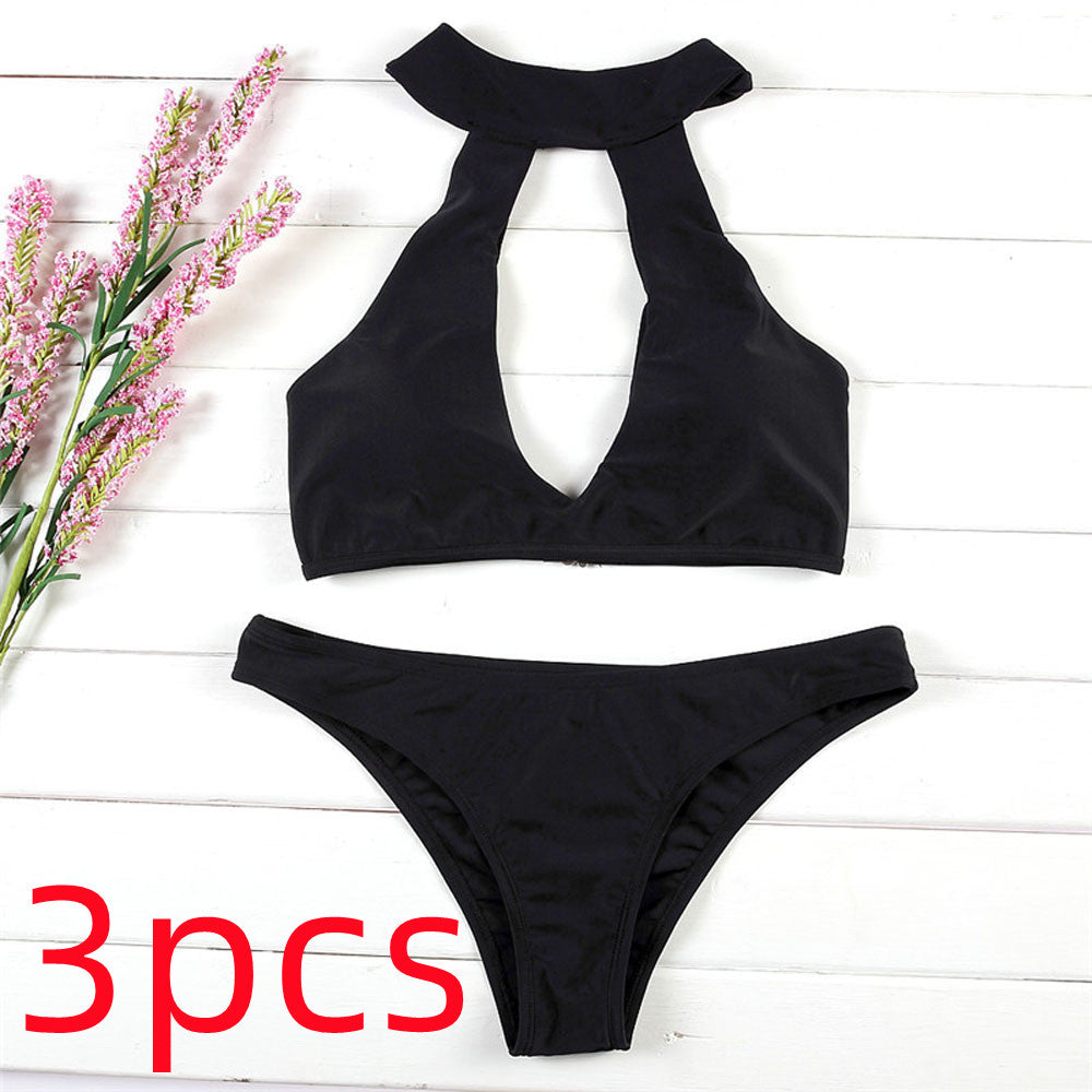 "Achetez des maillots de bain sexy pour femmes en ligne - AOMshop" 3pcs Black