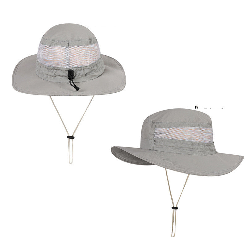Achetez le chapeau de pêcheur en plein air étanche et anti-UV chez AOMshop Light Grey One size