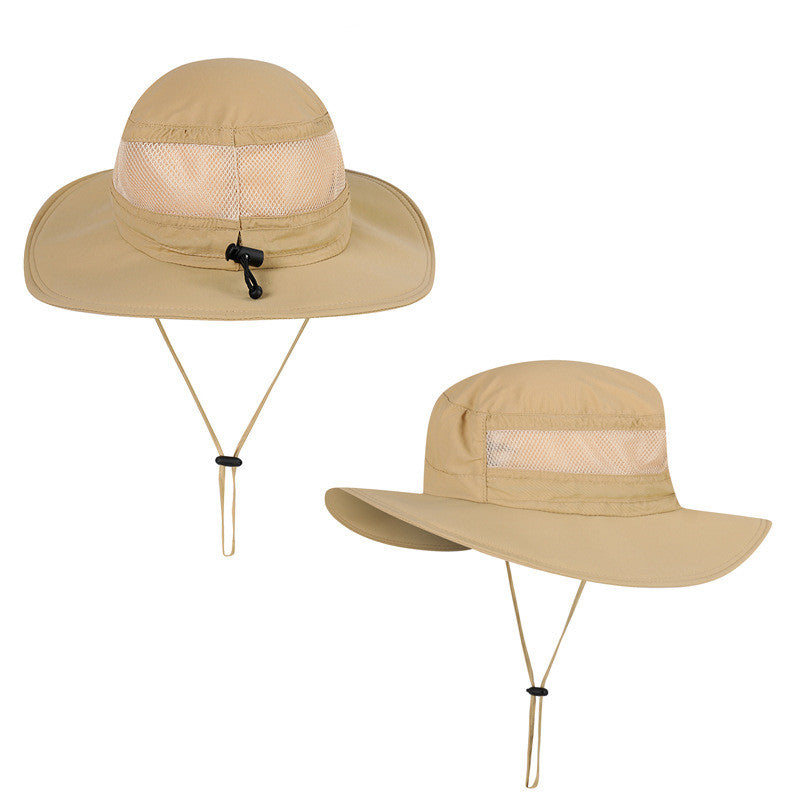 Achetez le chapeau de pêcheur en plein air étanche et anti-UV chez AOMshop Khaki One size