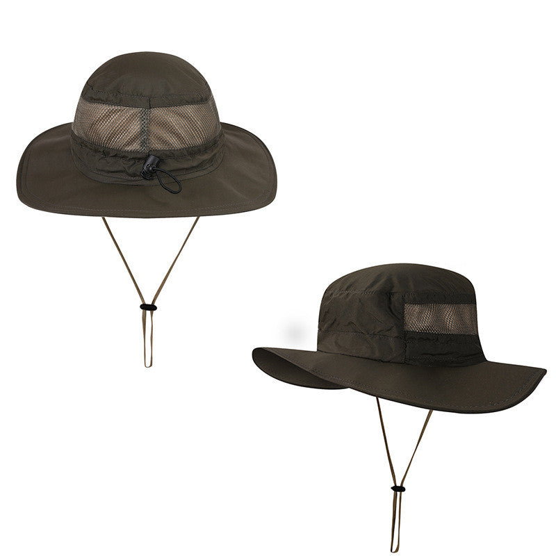 Achetez le chapeau de pêcheur en plein air étanche et anti-UV chez AOMshop
