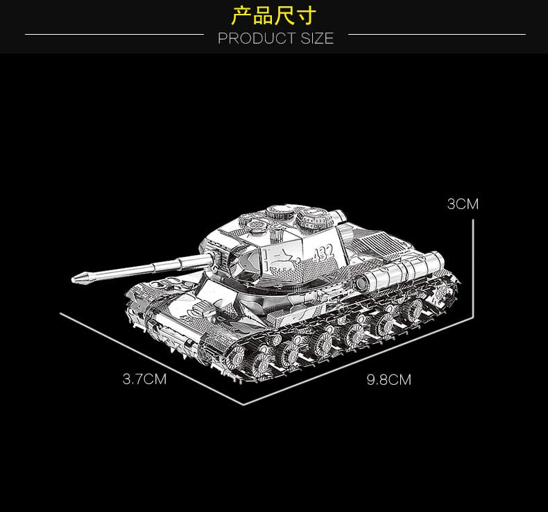 Achetez le kit de modèle en métal 3D JS-2 Tank Chieftain MK50 chez AOMshop JS2-Tank
