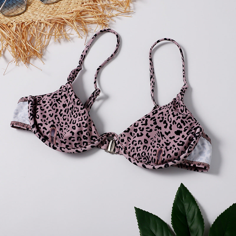"Achetez le meilleur Three-Piece Swimsuit Leopard Print chez AOMshop"