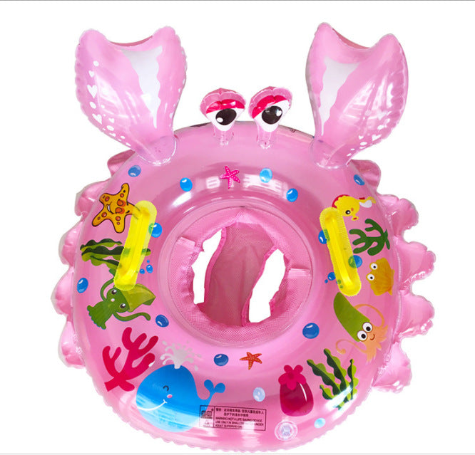 Achetez le meilleur anneau de natation en forme de crabe sur AOMshop Pink