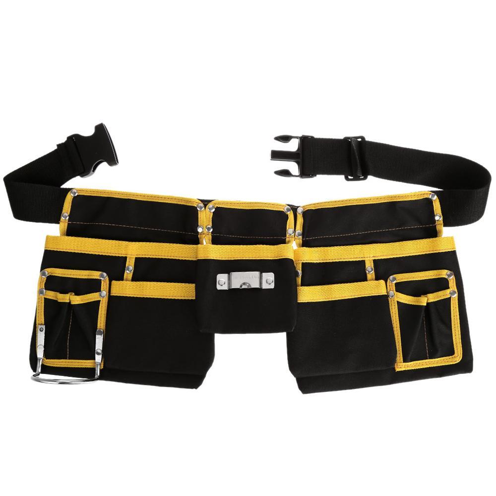 Achetez le sac à outils Oxford épais pour ceinture AOMshop Black Double hook