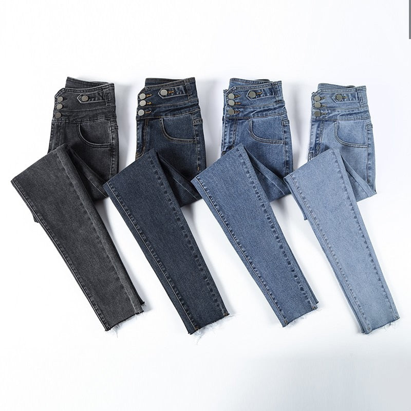 "Achetez les jeans taille haute pour femme - chez AOMshop"