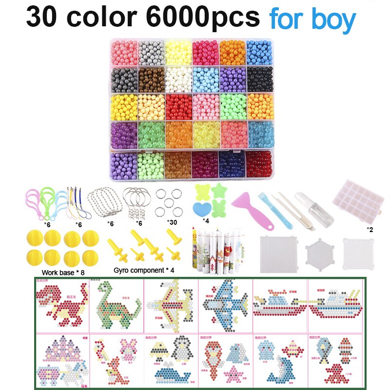 Achetez les perles magiques d'eau DIY pour enfants chez AOMshop boy 6000pcs