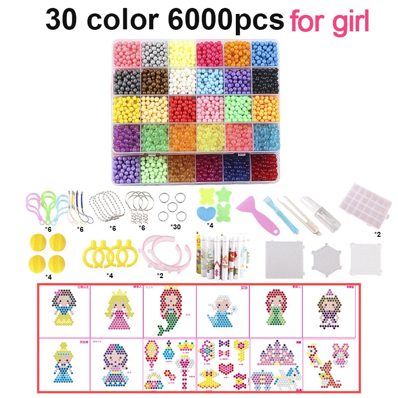 Achetez les perles magiques d'eau DIY pour enfants chez AOMshop Girl 6000pcs