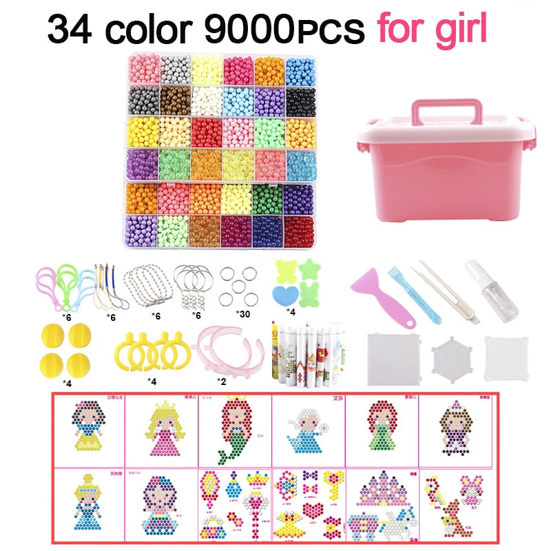 Achetez les perles magiques d'eau DIY pour enfants chez AOMshop Girl 9000pcs