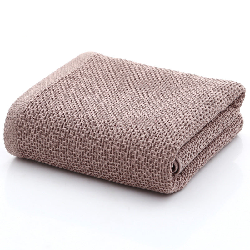 Achetez nos serviettes de visage en nid d'abeille 100% coton - AOMshop Coffee 70x140cm