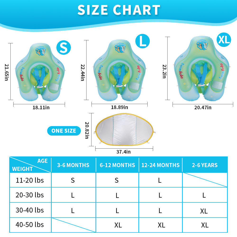 Achetez notre Swimbobo Baby Swimming Ring pour une protection solaire optimale | AOMshop