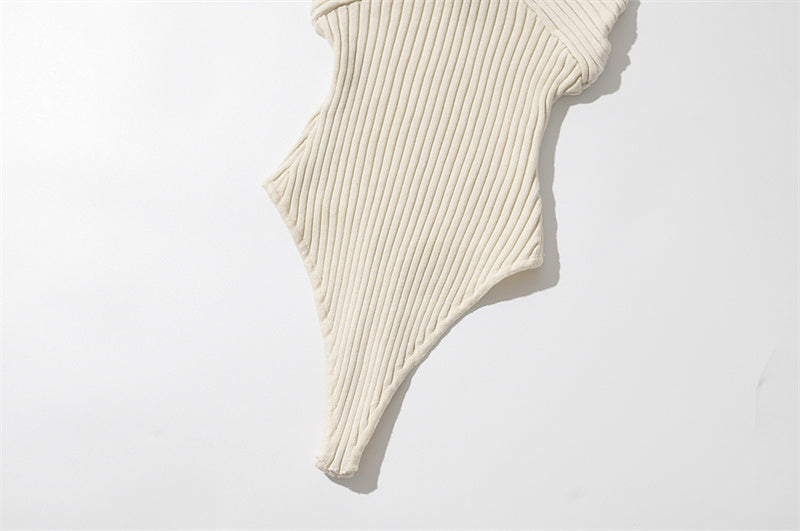 Achetez un body croisé stretch col halter pour femme - AOMshop