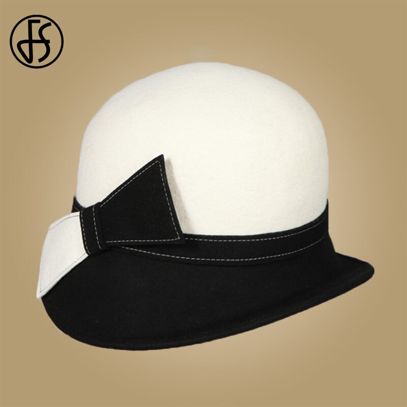 "Achetez un chapeau blanc en feutre pour femme chez AOMshop"