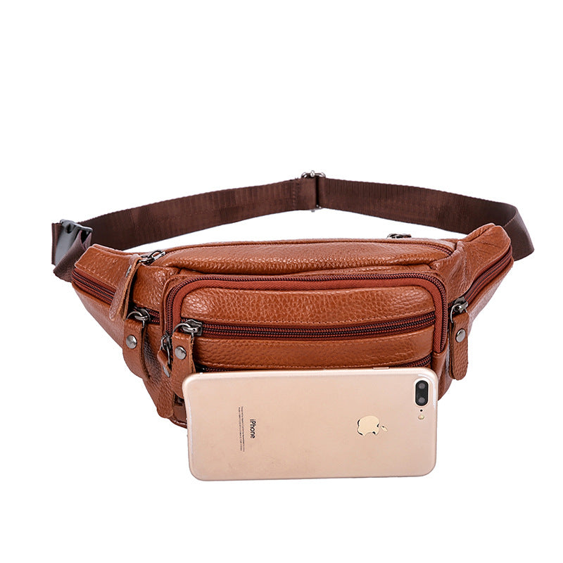 Achetez une sacoche pour homme en cuir véritable - AOMshop