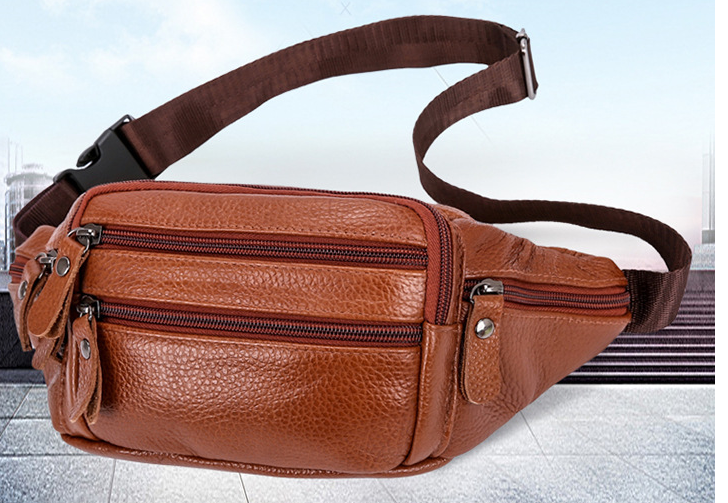 Achetez une sacoche pour homme en cuir véritable - AOMshop