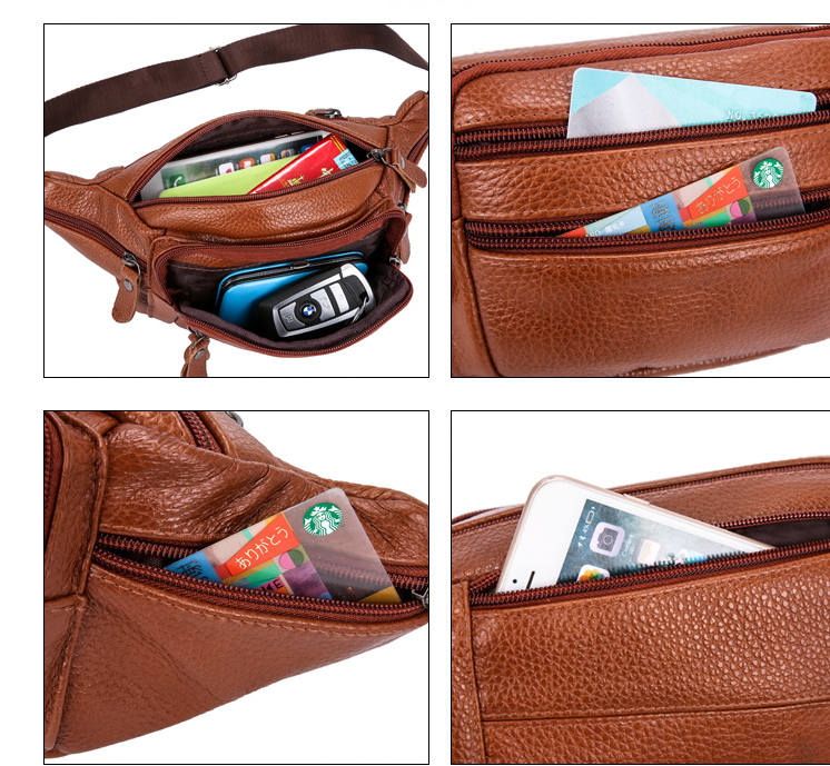 Achetez une sacoche pour homme en cuir véritable - AOMshop