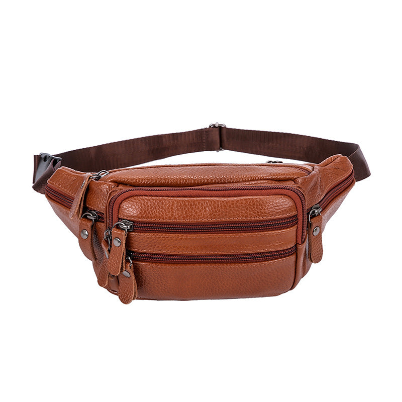 Achetez une sacoche pour homme en cuir véritable - AOMshop
