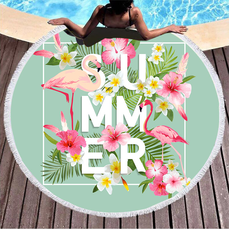 Achetez votre Round Printed Beach Towel sur AOMshop 3style 150cmx150cm