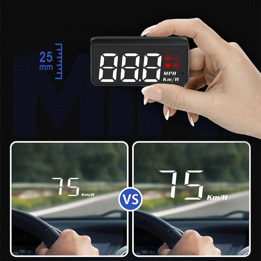 "Affichage tête haute de voiture avec OBD2 : vitesse, température et plus encore" Default Title