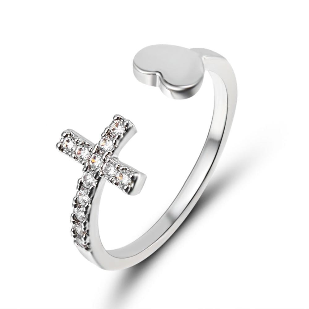 "Anneau Simple & Élégant avec Strass pour une touche de mode" RI17Y122M0