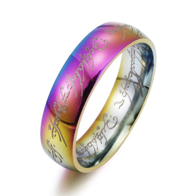 Bague Midi en acier titane Multi
