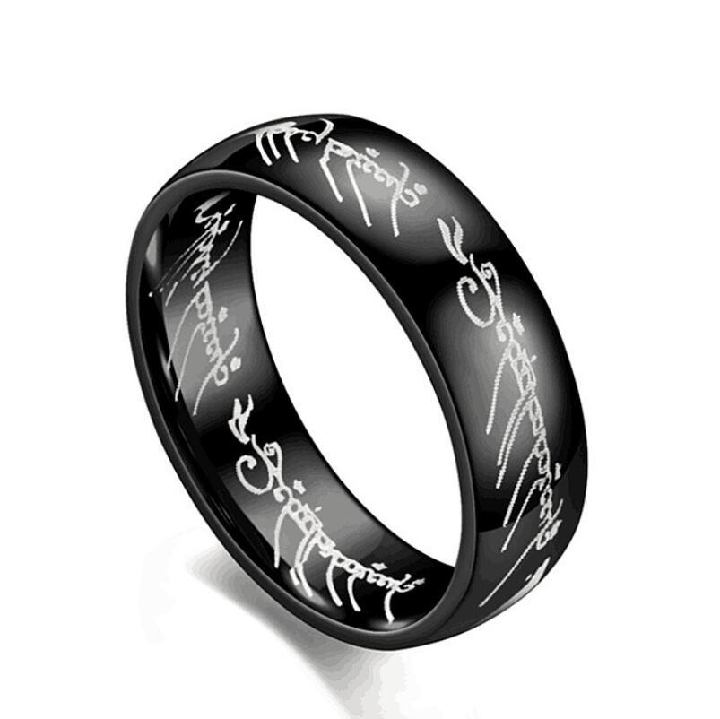 Bague Midi en acier titane Black