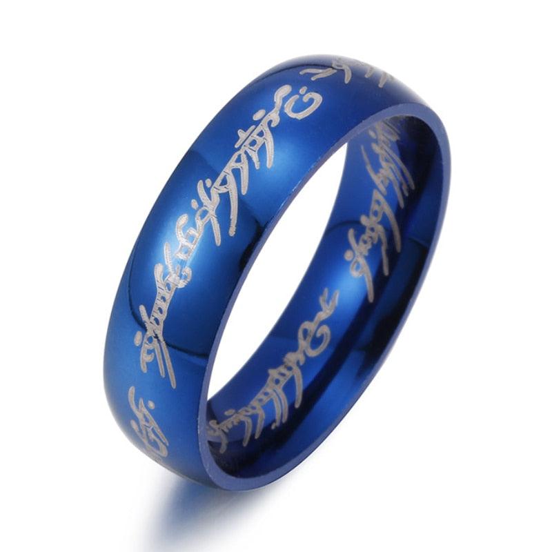 Bague Midi en acier titane Blue
