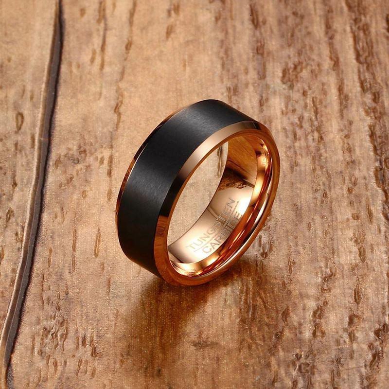 "Bague en carbure de tungstène pour homme Vnox