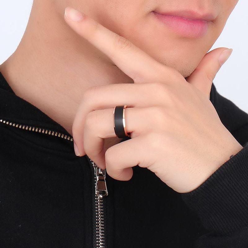 "Bague en carbure de tungstène pour homme Vnox
