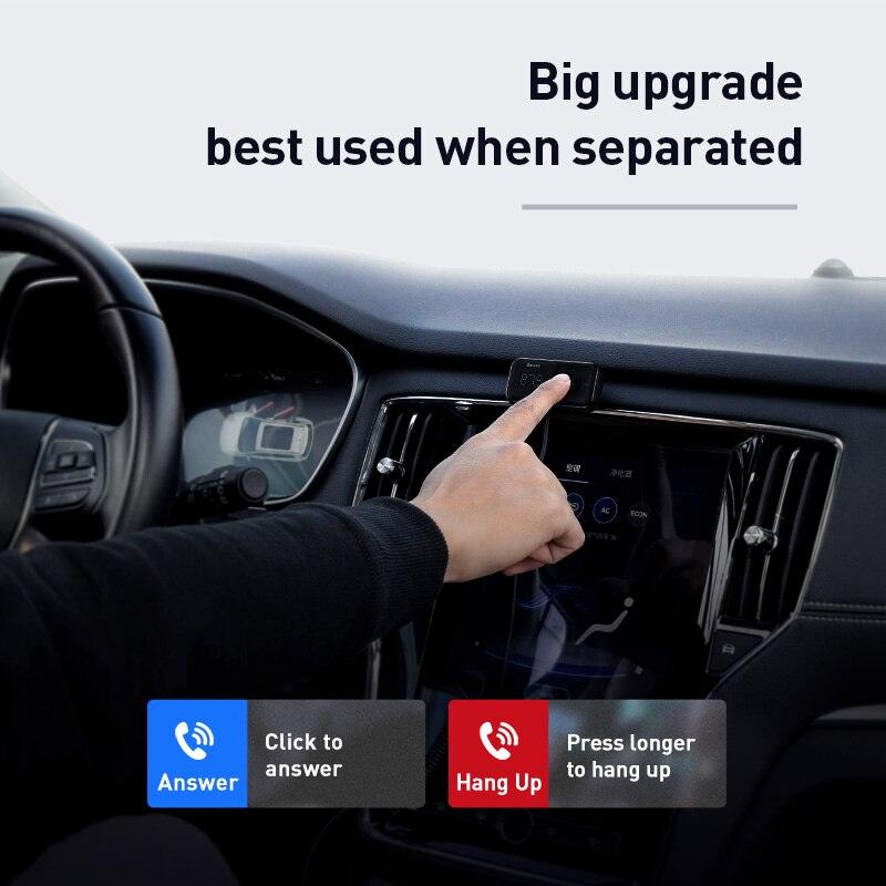 Baseus Transmetteur FM Bluetooth pour voiture avec chargeur USB