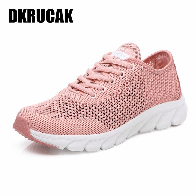 Baskets femme légères et respirantes pour le sport 928-Pink