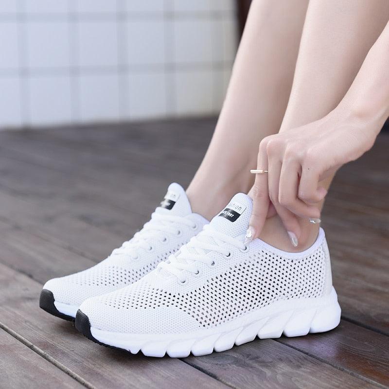 Baskets femme légères et respirantes pour le sport