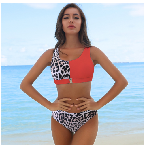 Bikini Zipper Femme - Maillot de Bain Européen et Américain | AOMshop Red