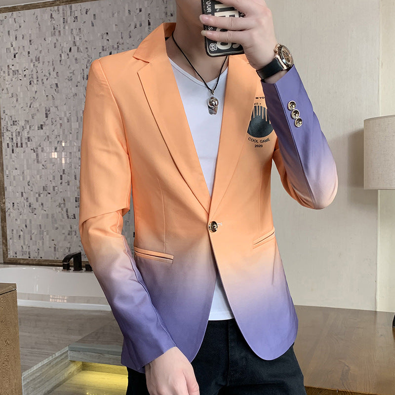 "Blazer Homme Nouvelle Veste de Costume Slim Fit Style Coréen Tendance Mode Masculine - AOMshop"