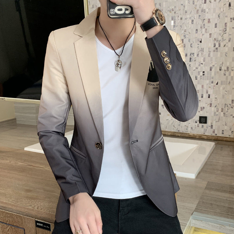 "Blazer Homme Nouvelle Veste de Costume Slim Fit Style Coréen Tendance Mode Masculine - AOMshop"