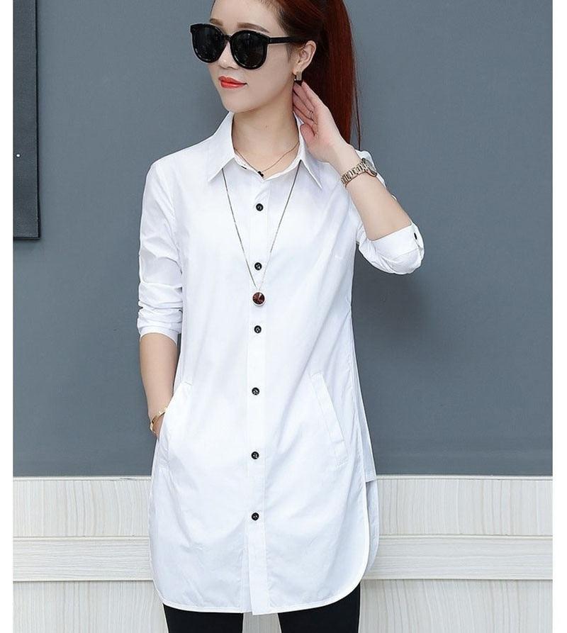 Blouses Longues Femme en Mousseline de Soie