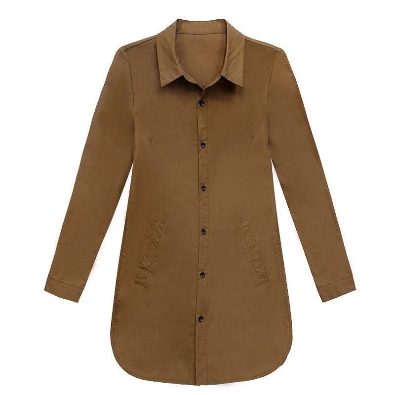 Blouses Longues Femme en Mousseline de Soie