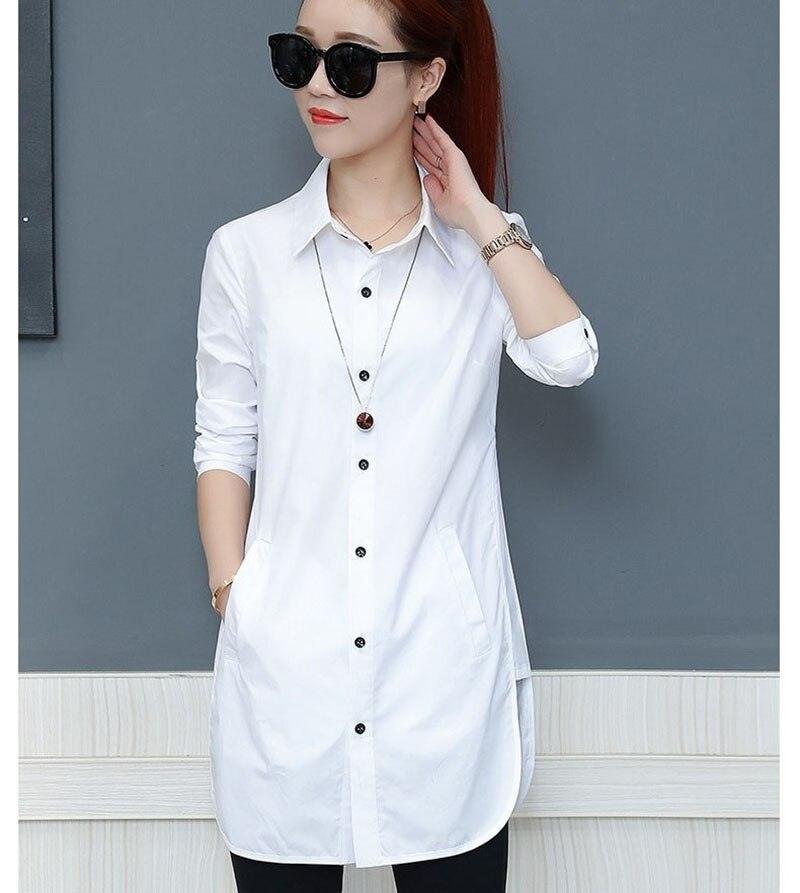 Blouses Longues Femme en Mousseline de Soie white