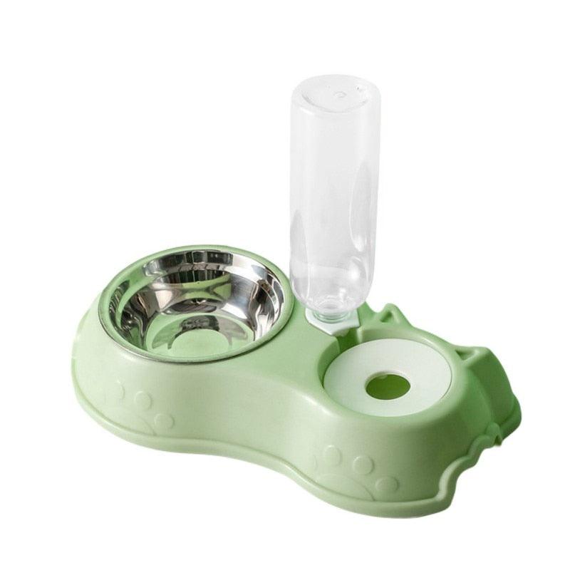 Bol pour Chien et Chat avec Bouteille d'Eau Automatique - 500 ml