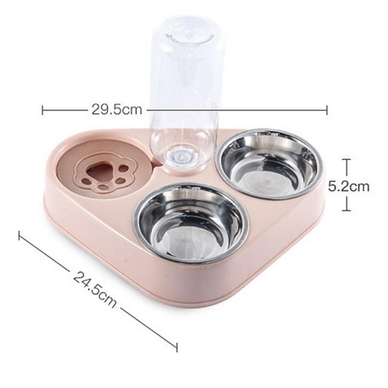 Bol pour Chien et Chat avec Bouteille d'Eau Automatique - 500 ml