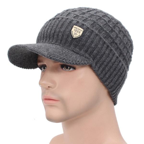 Bonnets d'hiver pour Hommes et Femmes gray hat