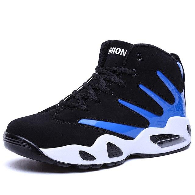 "Bottes d'hiver pour hommes YWEEN à haut-dessus en cuir suédé" black blue