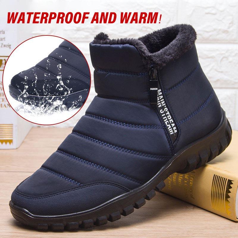 Bottes de neige imperméables pour hommes et femmes Blue