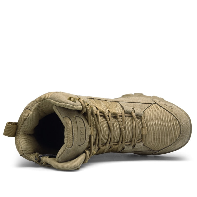 Bottes militaires pour homme pour l'automne et l'hiver