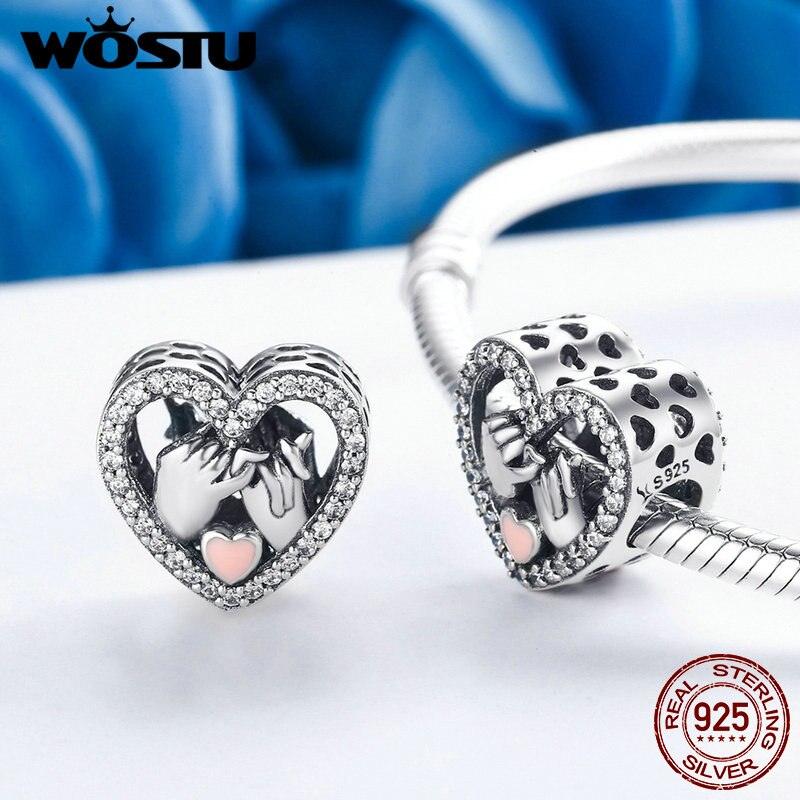 "Bracelet Charme en Argent 925 pour Femmes - Bijou Authentique WOSTU CQC167"