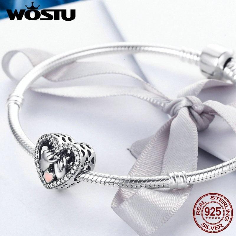 "Bracelet Charme en Argent 925 pour Femmes - Bijou Authentique WOSTU CQC167"