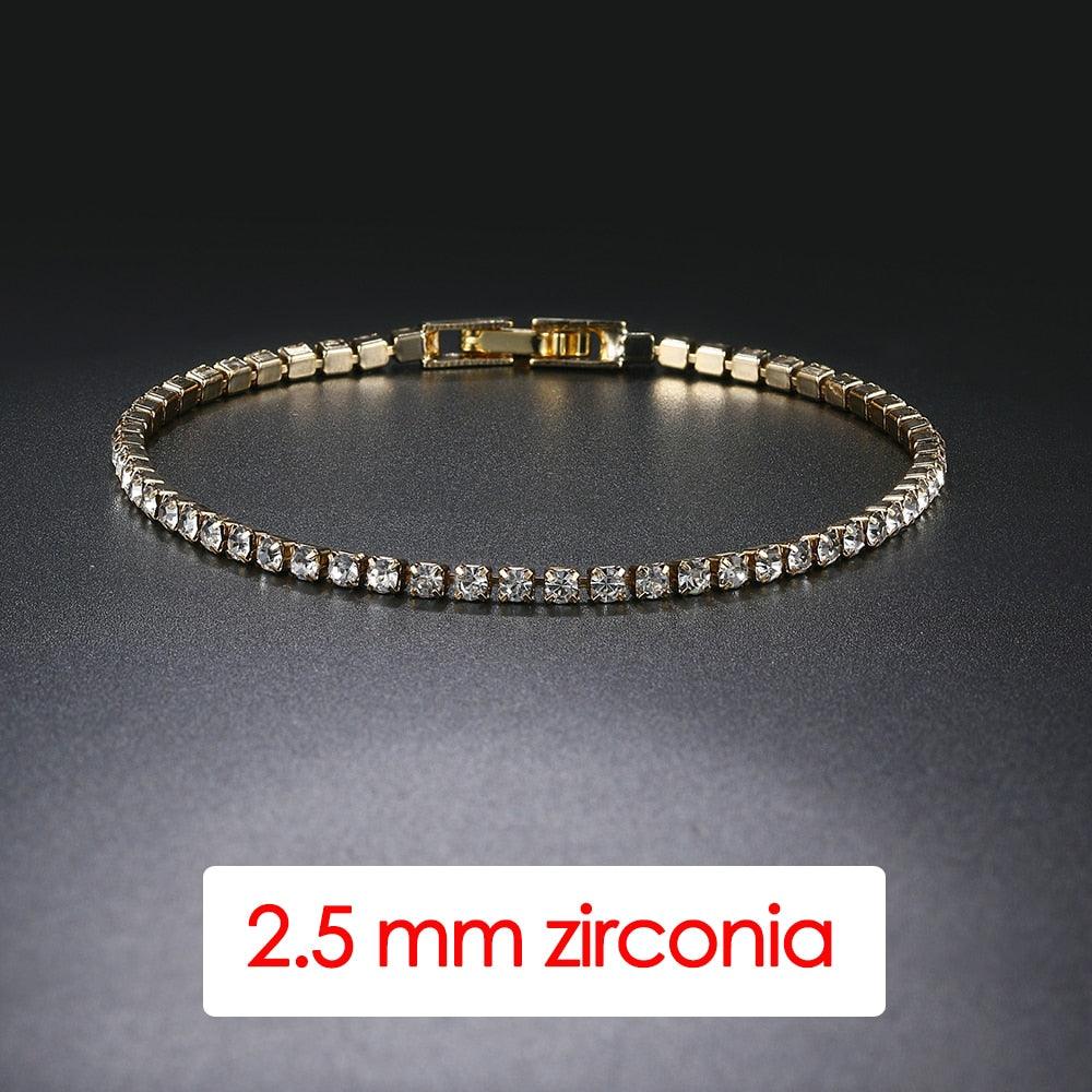 Bracelet Tennis Hip Hop Cristal pour Homme 3/4/5mm Iced Out 2.5mm KC130