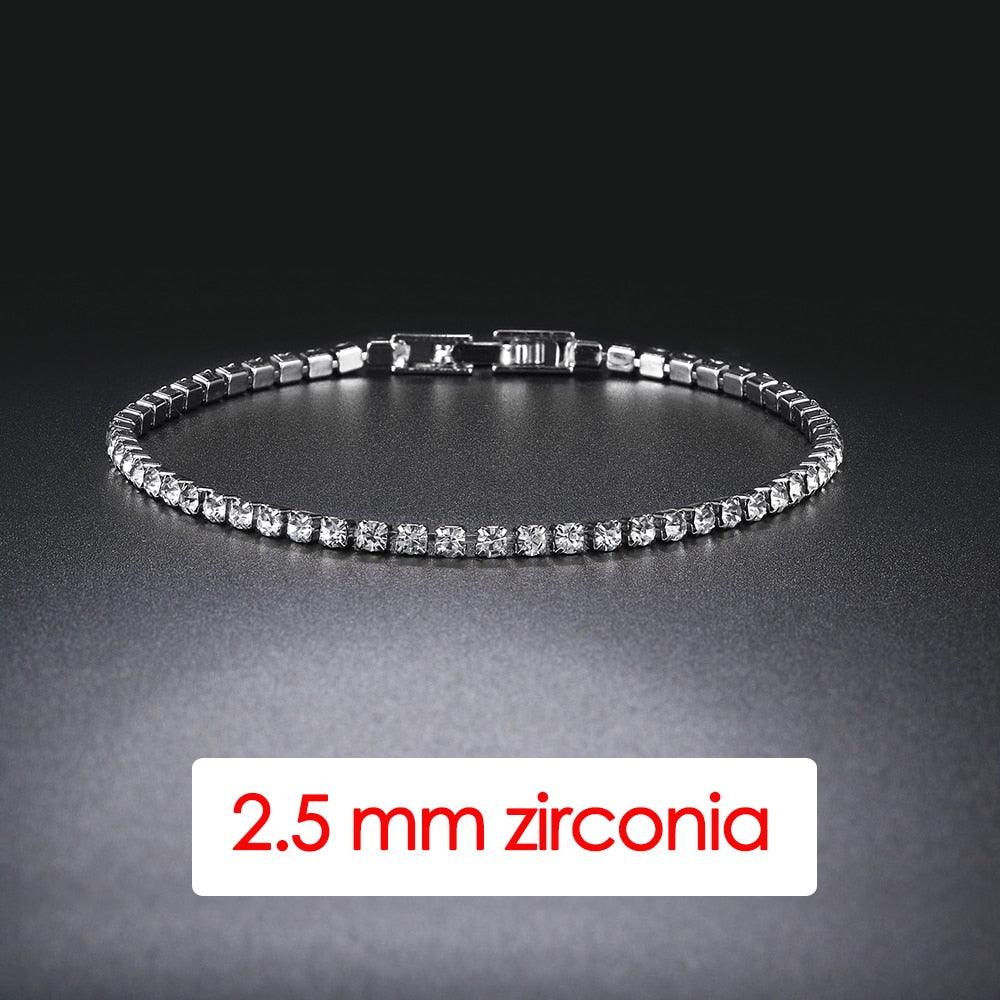 Bracelet Tennis Hip Hop Cristal pour Homme 3/4/5mm Iced Out 2.5mm KC128