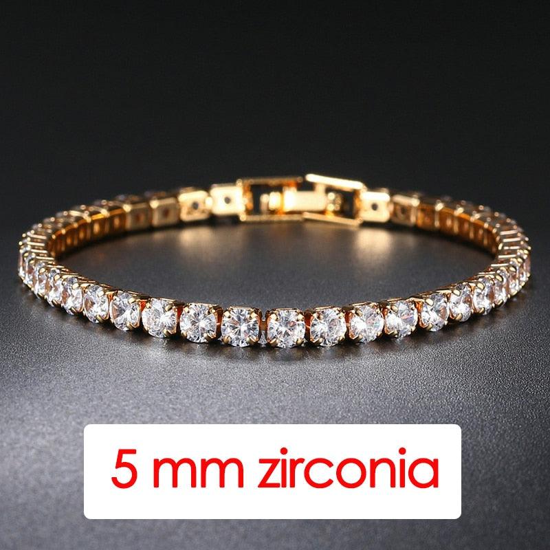 Bracelet Tennis Hip Hop Cristal pour Homme 3/4/5mm Iced Out 5mm H086