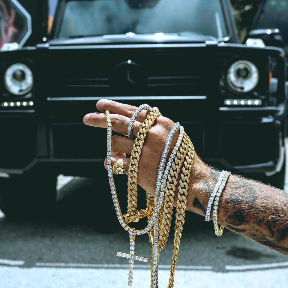 Bracelet Tennis Hip Hop Cristal pour Homme 3/4/5mm Iced Out